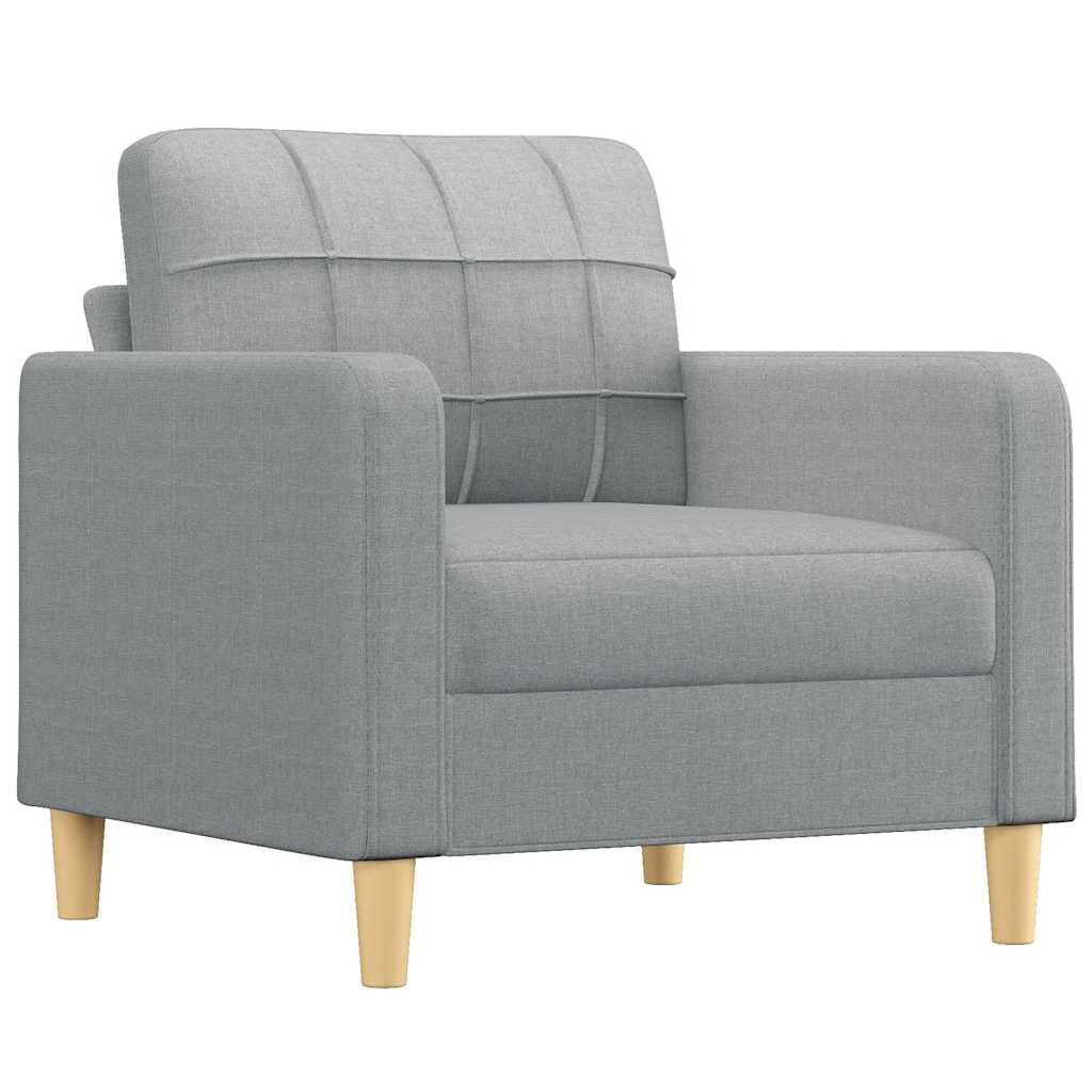 vidaXL 2-Seater Sofa Light Grey 140 cm Fabric