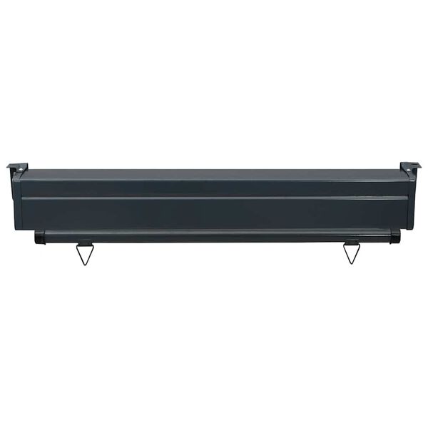 vidaXL Balcony Side Awning 105x250 cm Black