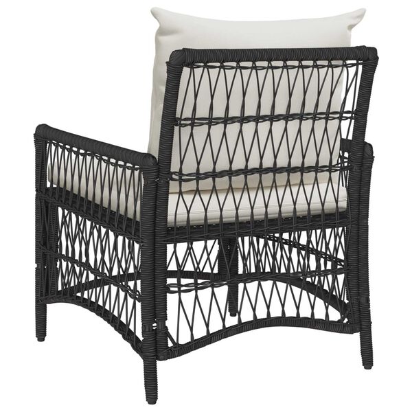 vidaXL Garden Chair Black 60 x 70 x 78cm Poly Rattan