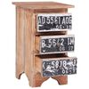 vidaXL Bedside Cabinet 30x30x51 cm Solid Mahogany Wood