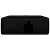 vidaXL Ceramic Bathroom Sink Basin with Faucet Hole Black Square