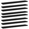 vidaXL Bookshelf Boards 8 pcs Black 60x10x1,5 cm Engineered Wood