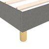 vidaXL Bed Frame without Mattress Dark Grey Twin XL Fabric (US Only)
