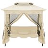 vidaXL Gazebo Convertible Swing Bench Cream White