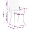 vidaXL Dining Chairs 2 pcs Dark Grey Velvet