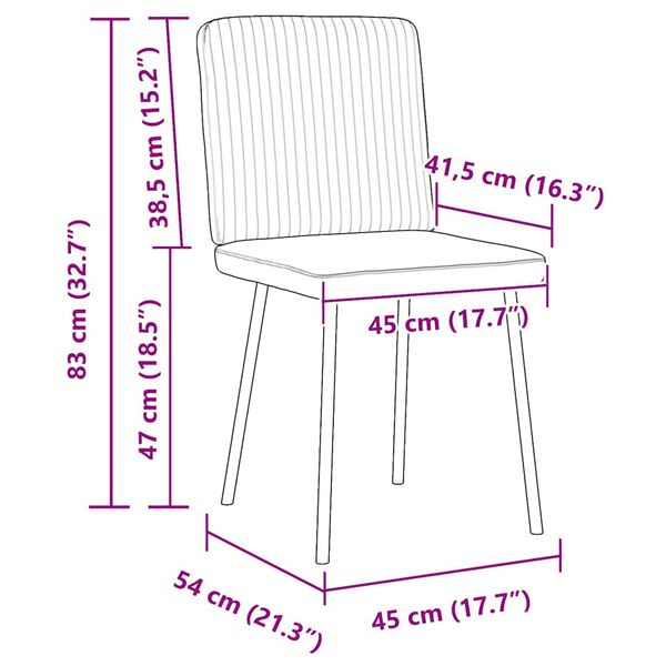 vidaXL Dining Chairs 2 pcs Dark Grey Velvet