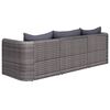 vidaXL 8 Piece Garden Lounge Set with Cushions Poly Rattan Grey