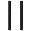 vidaXL Table Leg | Set of 2 | Black | Iron | Telescopic tech