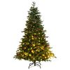 vidaXL Artificial Hinged Christmas Tree 300 LEDs 180 cm