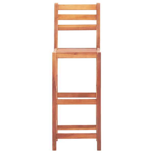 vidaXL Bar Chairs 2 pcs Solid Acacia Wood