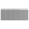 vidaXL Garden Shed Light Grey 191x470x198 cm Galvanised Steel
