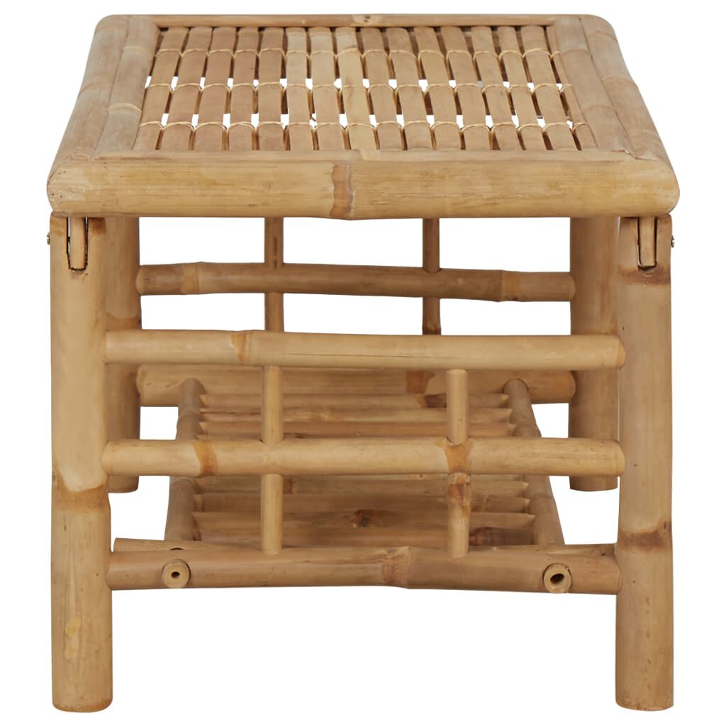 vidaXL 4 Piece Garden Lounge Set with Cushions Bamboo