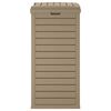 vidaXL Outdoor Garbage Bin Light Brown 41x41x86 cm Polypropylene