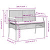 vidaXL 4 Piece Garden Dining Set with Cushions Black Poly Rattan