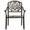 vidaXL Garden Chairs 2 pcs Cast Aluminium Bronze