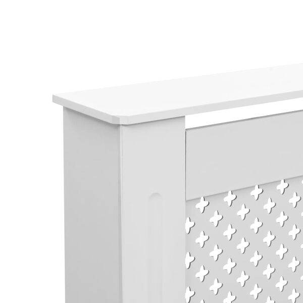 vidaXL Radiator Cover White 152x19x81.5 cm MDF