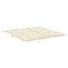 vidaXL Garden Bench Cushion Cream White 100x(50+50)x7cm Oxford Fabric