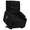 vidaXL Stand up Massage Recliner Chair Black Fabric
