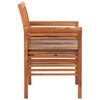 vidaXL Garden Dining Chairs with Cushions 4 pcs Solid Wood Acacia