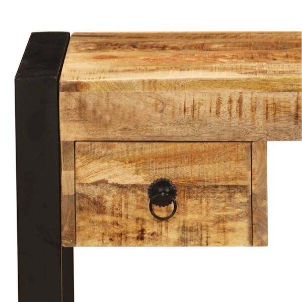 vidaXL Desk with 2 Drawers 110x50x77 cm Solid Mango Wood