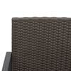 vidaXL Garden Dining Chairs 2 pcs Brown PP Rattan