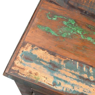 vidaXL End Table with 1 Drawer 1 Door Reclaimed Wood