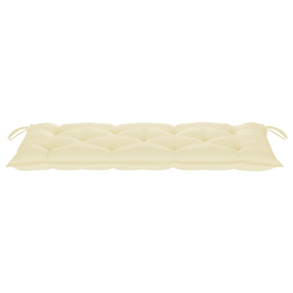 vidaXL Garden Bench with Cushion 120 cm Bamboo