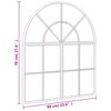 vidaXL Wall Mirror Black 60x70 cm Arch Iron