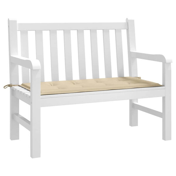 vidaXL Garden Bench Cushion Beige 100x50x4 cm Oxford Fabric
