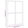 vidaXL Wall Mirror Black 30x40 cm Rectangle Iron