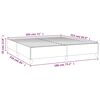 vidaXL Bed Frame without Mattress Dark Grey California King Velvet