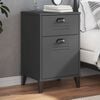 vidaXL Bedside Cabinet VIKEN Anthracite Grey Engineered Wood