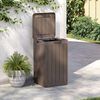 vidaXL Outdoor Garbage Bin Brown 38x38x65 cm PP