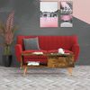 vidaXL Coffee Table Smoked Oak 100x49.5x43 cm Engineered Wood