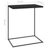 vidaXL Side Table Black 55x35x66 cm Engineered Wood