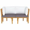 vidaXL 2-Seater Garden Sofa with Cushions Solid Acacia Wood