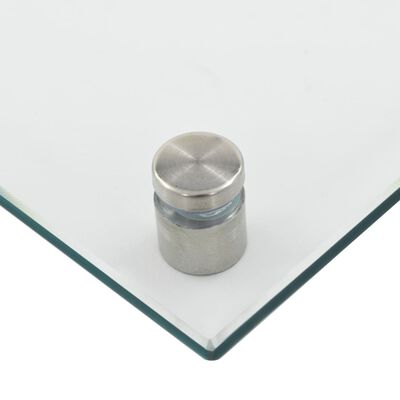 vidaXL Kitchen Backsplash Transparent 90 x 50 cm Tempered Glass