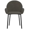 vidaXL Dining Chairs 2 pcs Dark Grey Velvet