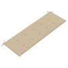 vidaXL 3-Seater Garden Bench with Cushion 150 cm Solid Eucalyptus Wood
