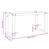 vidaXL Coffee Table Legs O-Frame 90x30x43 cm Steel