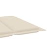 vidaXL Rocking Sun Lounger with Cushion Solid Teak Wood