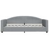 vidaXL Day Bed without Mattress Light Grey 100x190 cm Fabric