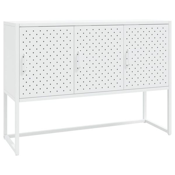vidaXL Sideboard White 105x35x75 cm Steel