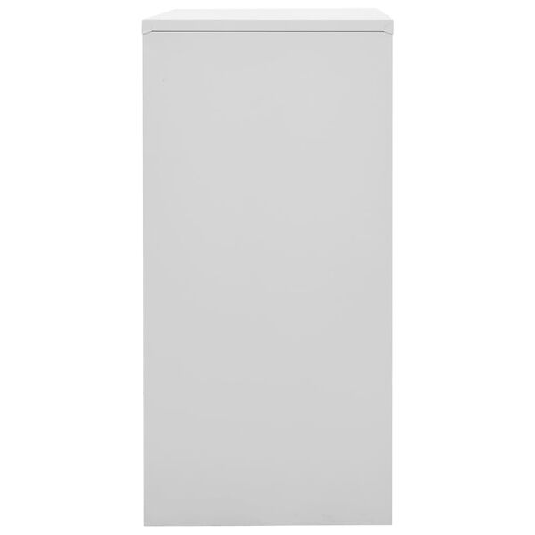 vidaXL Locker Cabinets 5 pcs Light Grey and Red 90x45x92.5 cm Steel