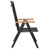 vidaXL Folding Garden Chairs 6 pcs Textilene Black