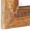 vidaXL Hand-Carved Mirror 50x50x2.5 cm Solid Mango Wood