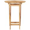 vidaXL Folding Garden Table Ø 60 cm Solid Wood Teak