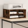vidaXL Printer Stand Smoked Oak 49x40x22,5 cm Engineered Wood