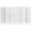 vidaXL Gabion Raised Bed Galvanised Iron 190x50x100 cm