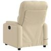 vidaXL Electric Massage Recliner Chair Cream Fabric